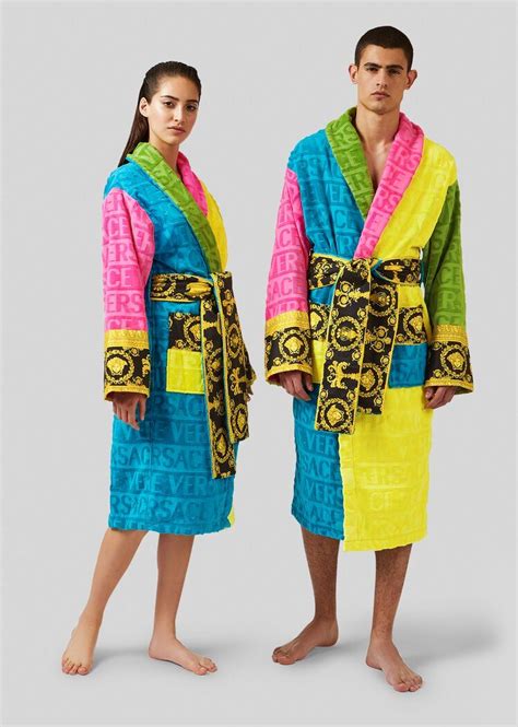 versace colorful robe.